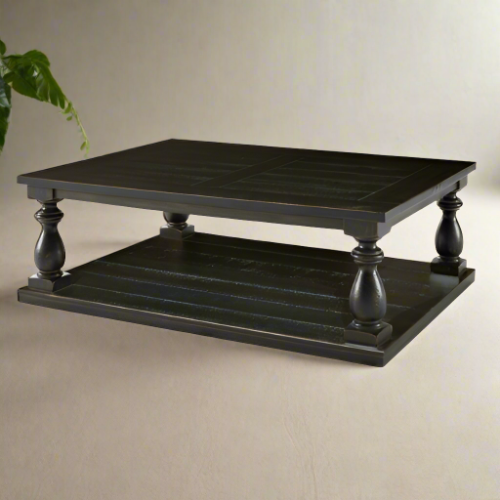 Solo block la rochelle coffee table ash black sealant 1200 x 800 x 500 mm h